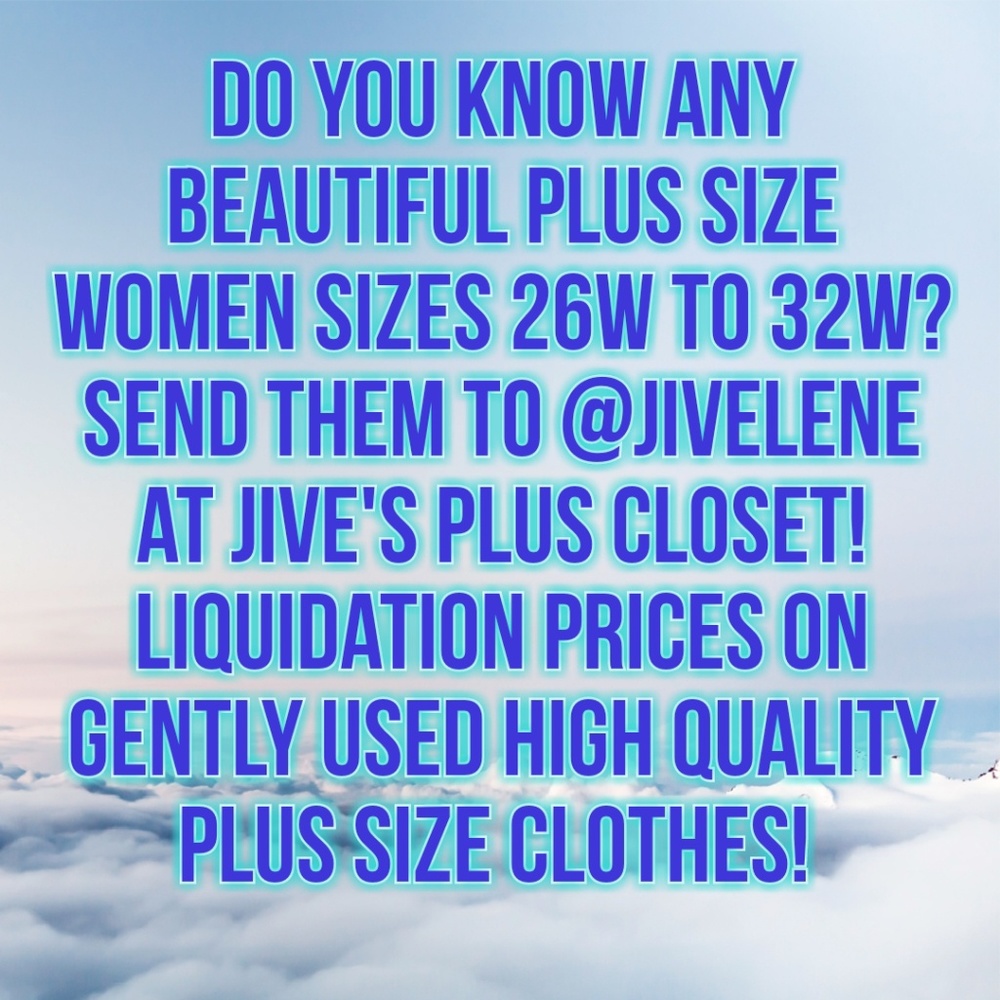 High Quality Plus Size Clothing Sizes 26W-32W